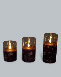 Clearance 3 LED-Glaskerzen 