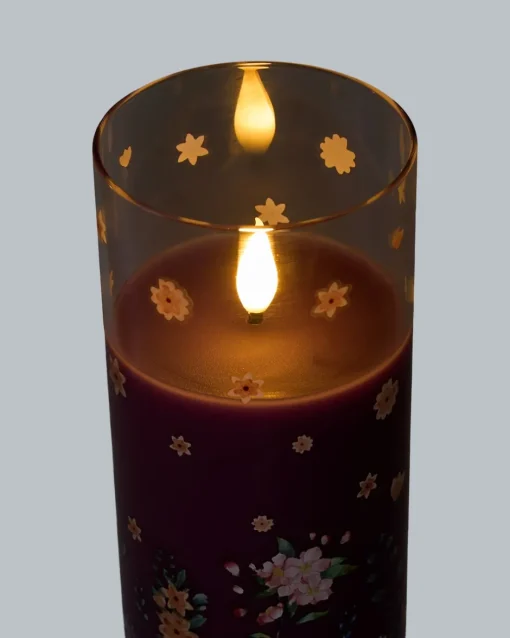 Clearance 3 LED-Glaskerzen "Frühling" Dekoration