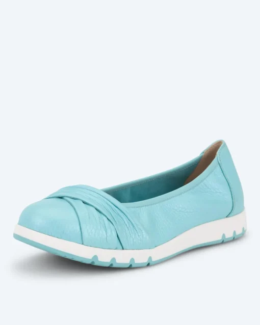 Online Ballerina mit Kontrastsohle Schuhe