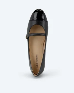 Ballerina mit Lackspitze Schuhe