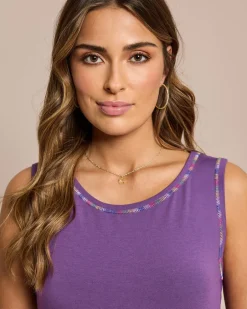 Discount Basic Top mit Ziernaht Shirts & Tops