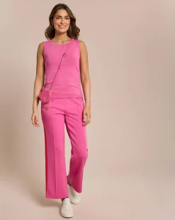 Discount Basic Top mit Ziernaht Shirts & Tops