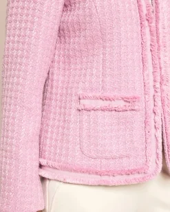 Hot Blazer Boucleoptik mit Fransen Jacken & Mäntel