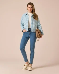 Outlet Blazer mit Hahnentritt-Muster Jacken & Mäntel