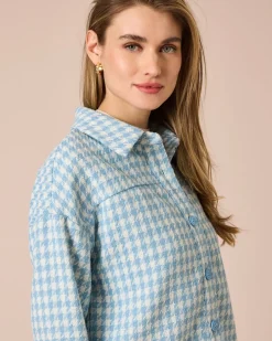 Outlet Blazer mit Hahnentritt-Muster Jacken & Mäntel