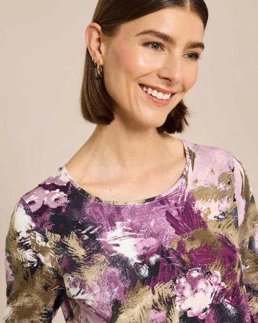 Outlet Blumen-Print Shirt Shirts & Tops