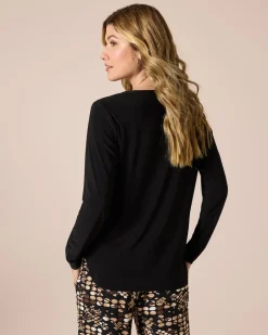 Clearance Blusenshirt uni mit Reißverschluss Shirts & Tops