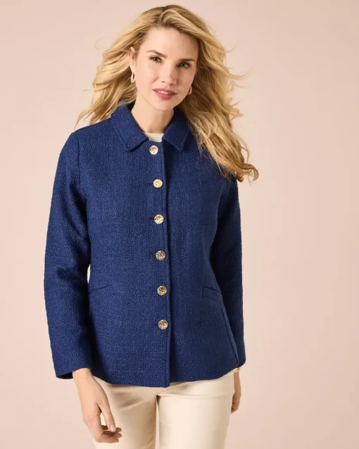 Best Bouclé-Blazerjacke Jacken & Mäntel