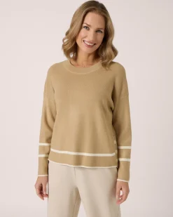 Best Boxy Strickpullover mit Zierknöpfen Strickware