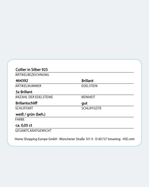 Sale Brillant-Anhänger 0,05 ct mit Kette Halsketten & Colliers