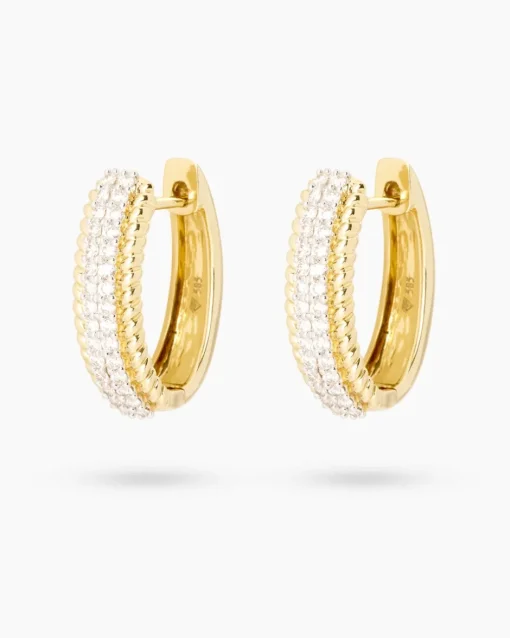 Sale Brillant-Creolen 0,50 ct Ohrringe