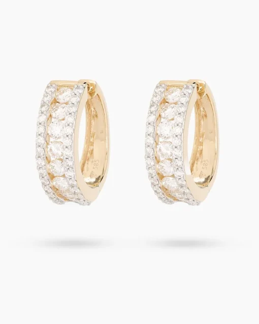 New Brillant-Creolen ca. 2,25 ct Ohrringe
