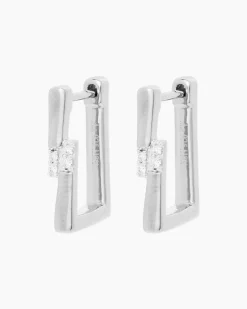 Brillant-Creolen, ca. 0,05 ct Ohrringe