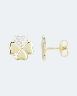 Sale Brillant-Ohrstecker "Kleeblatt" ca. 0,1 ct Ohrringe