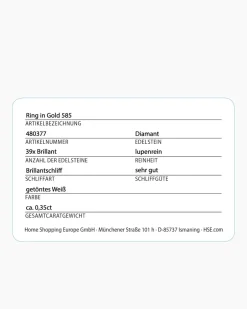 Outlet Brillantring 0,35 ct Ringe