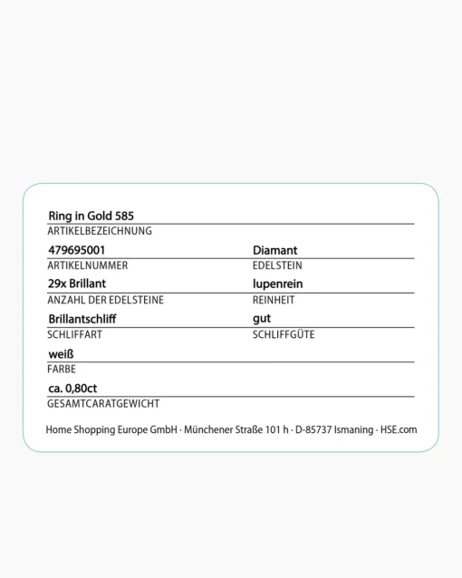 Clearance Brillantring 0,80 ct Ringe