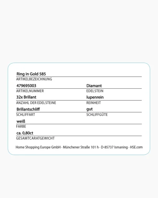 Clearance Brillantring 0,80 ct Ringe