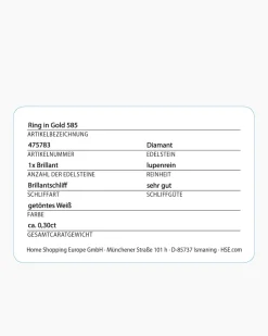 New Brillantring 0,30 ct Ringe