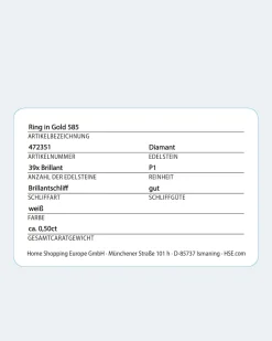 Outlet Brillantring 0,50 ct Ringe