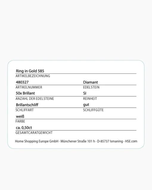 Best Brillantring, ca. 0,50 ct Ringe