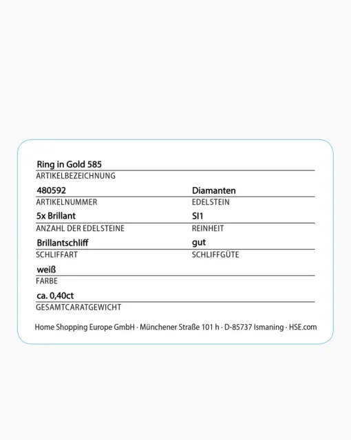Best Brillantring ca. 0,40 ct Ringe