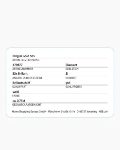 New Brillantring ca. 0,75 ct Ringe
