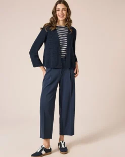 Discount Cardigan aus Bändchengarn Strickware