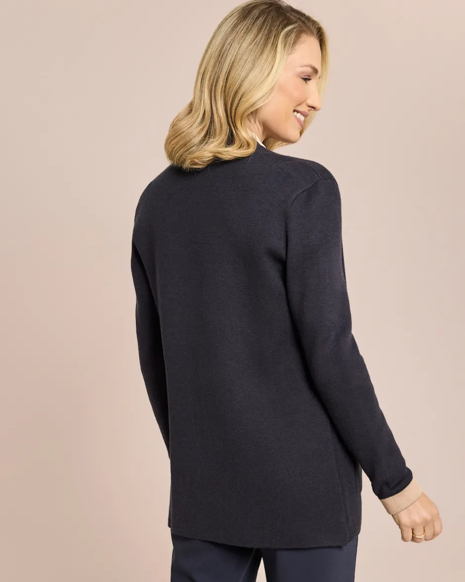 New Cardigan Color Block Strickware