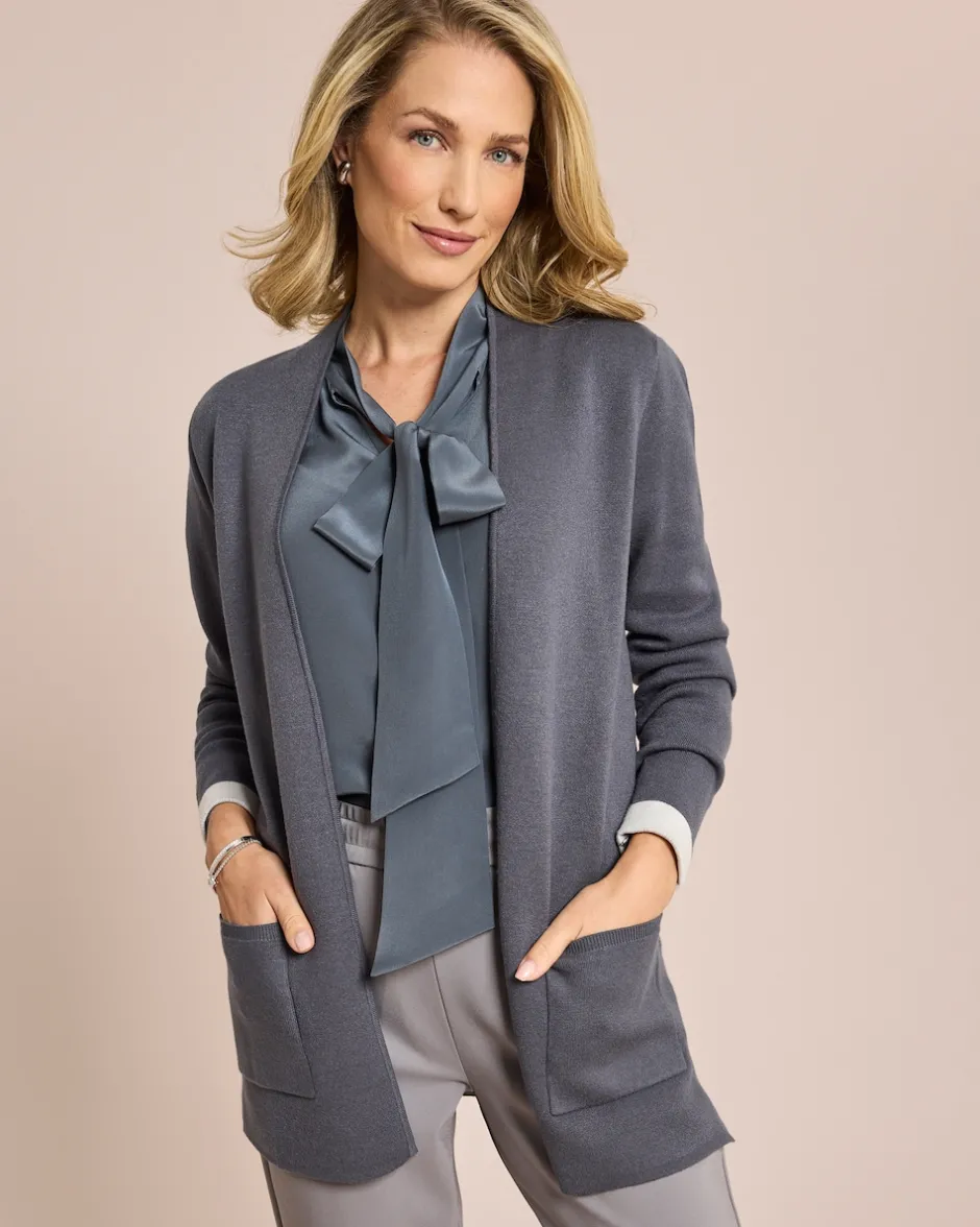 New Cardigan Color Block Strickware