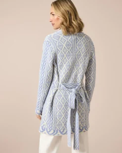 Clearance Cardigan im Ornament-Design Strickware