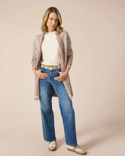 Clearance Cardigan im Ornament-Design Strickware