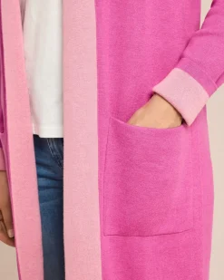 Online Cardigan mit Double-Colour Strickware