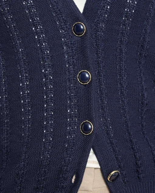 Online Cardigan mit Struktur Strickware