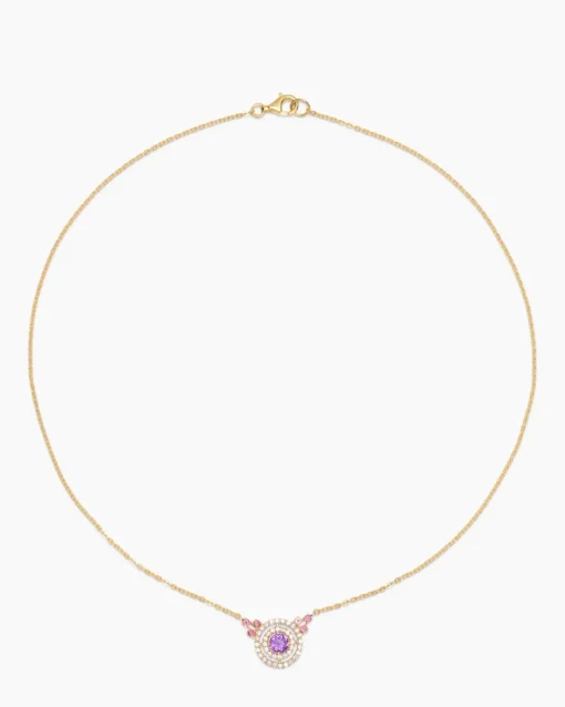 Clearance Collier mit Amethyst Halsketten & Colliers