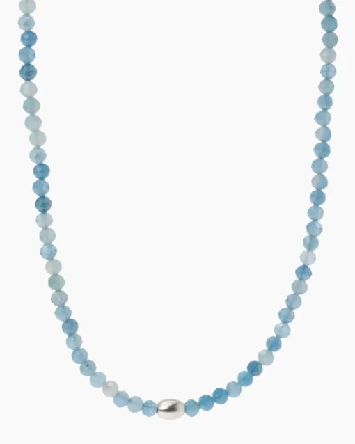 Outlet Collier mit Aquamarin & Hämatit (beh.) Halsketten & Colliers