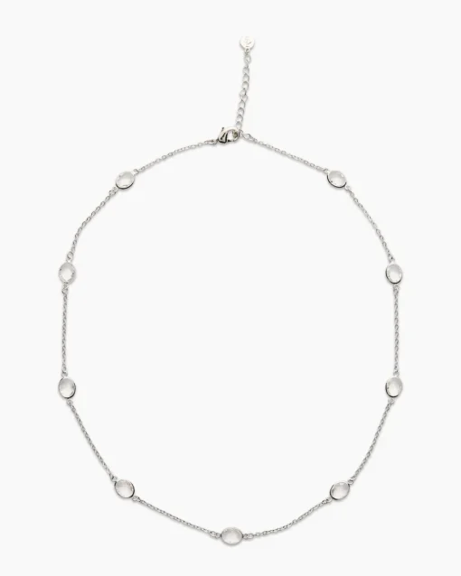 Collier mit Glassteinen Halsketten & Colliers