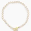 Online Collier mit MK-Perlen 10 mm & Zirkonia Halsketten & Colliers
