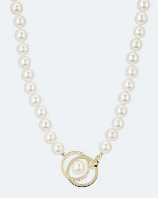 Online Collier MK-Perle 10mm & Zirkonia Halsketten & Colliers