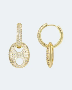 Discount Creolen mit Einhänger Ohrringe