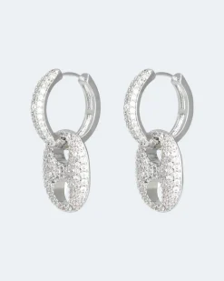 Discount Creolen mit Einhänger Ohrringe