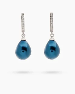 Clearance Creolen mit MK-Perle & Zirkonia Ohrringe