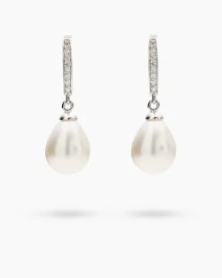 Clearance Creolen mit MK-Perle & Zirkonia Ohrringe