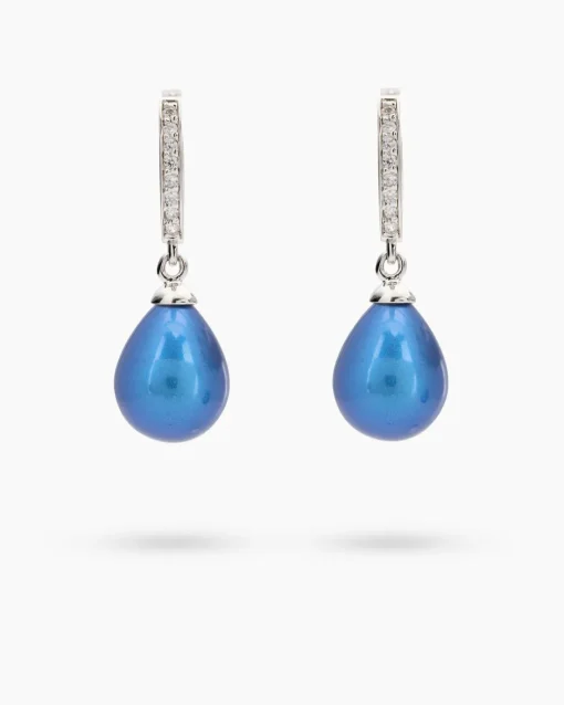 Clearance Creolen mit MK-Perle & Zirkonia Ohrringe