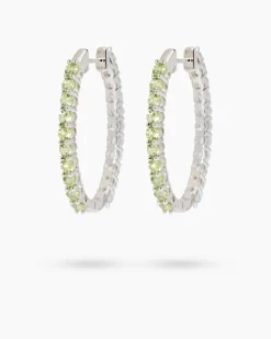 Creolen mit Peridot & Blautopas Ohrringe