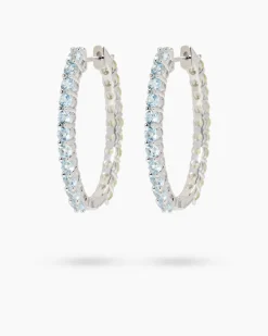 Creolen mit Peridot & Blautopas Ohrringe