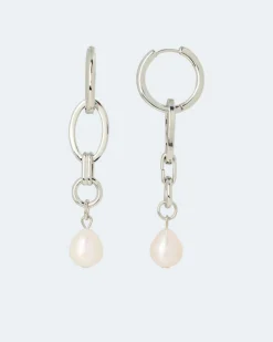 Creolen mit Süßwasserzuchtperle Ohrringe