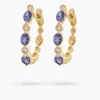 Sale Creolen mit Tansanit AAAA und Brillant Ohrringe