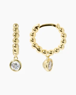 Online Creolen mit Zirkonia Ohrringe