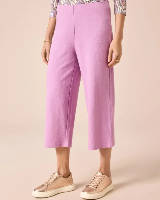 Outlet Culotte aus Struktur-Jersey Hosen