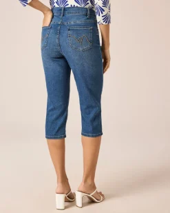 Denim Stretch 3/4-Hose Jeans|Hosen